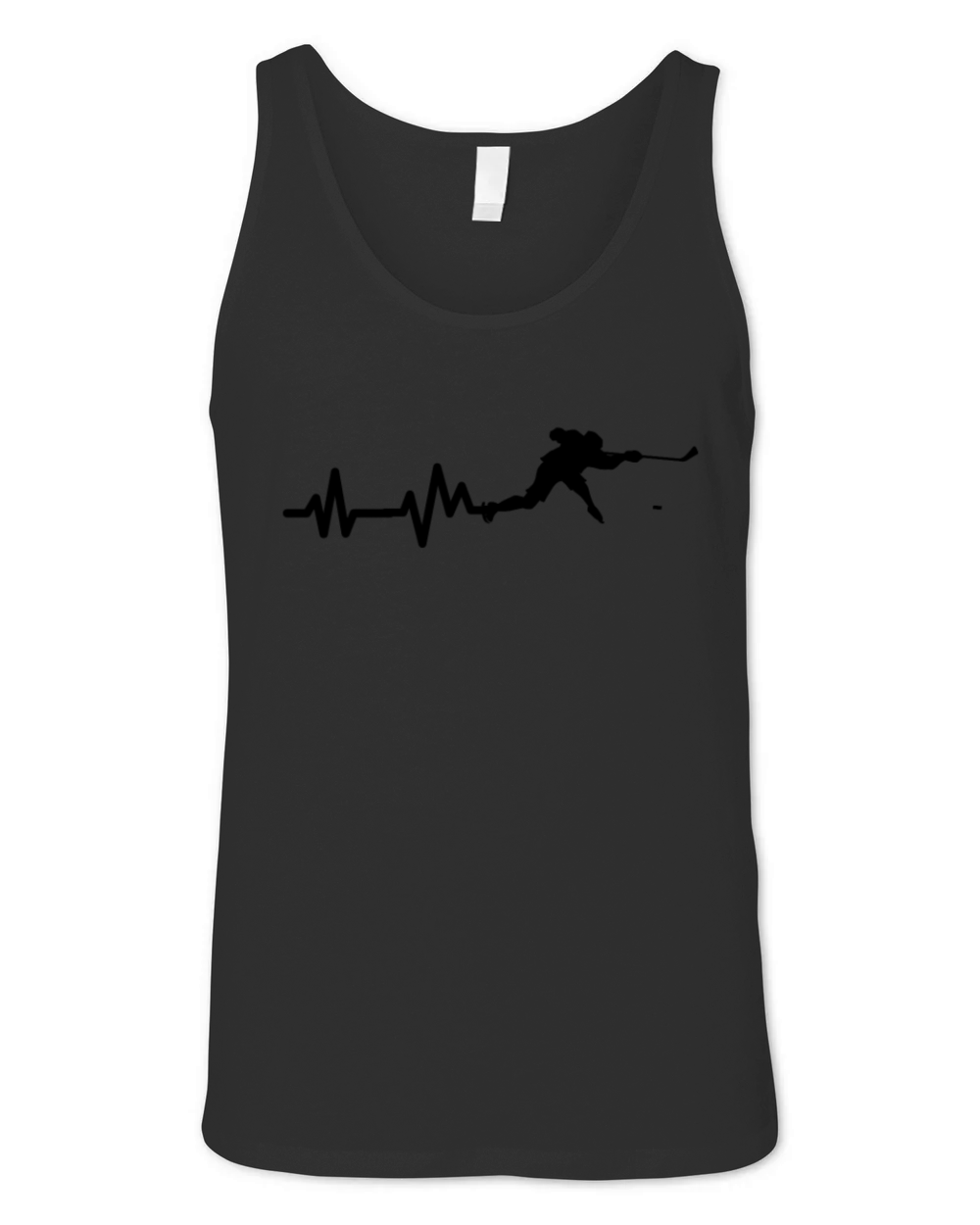 Hockey Player Heartbeat Unisex Jersey Tank