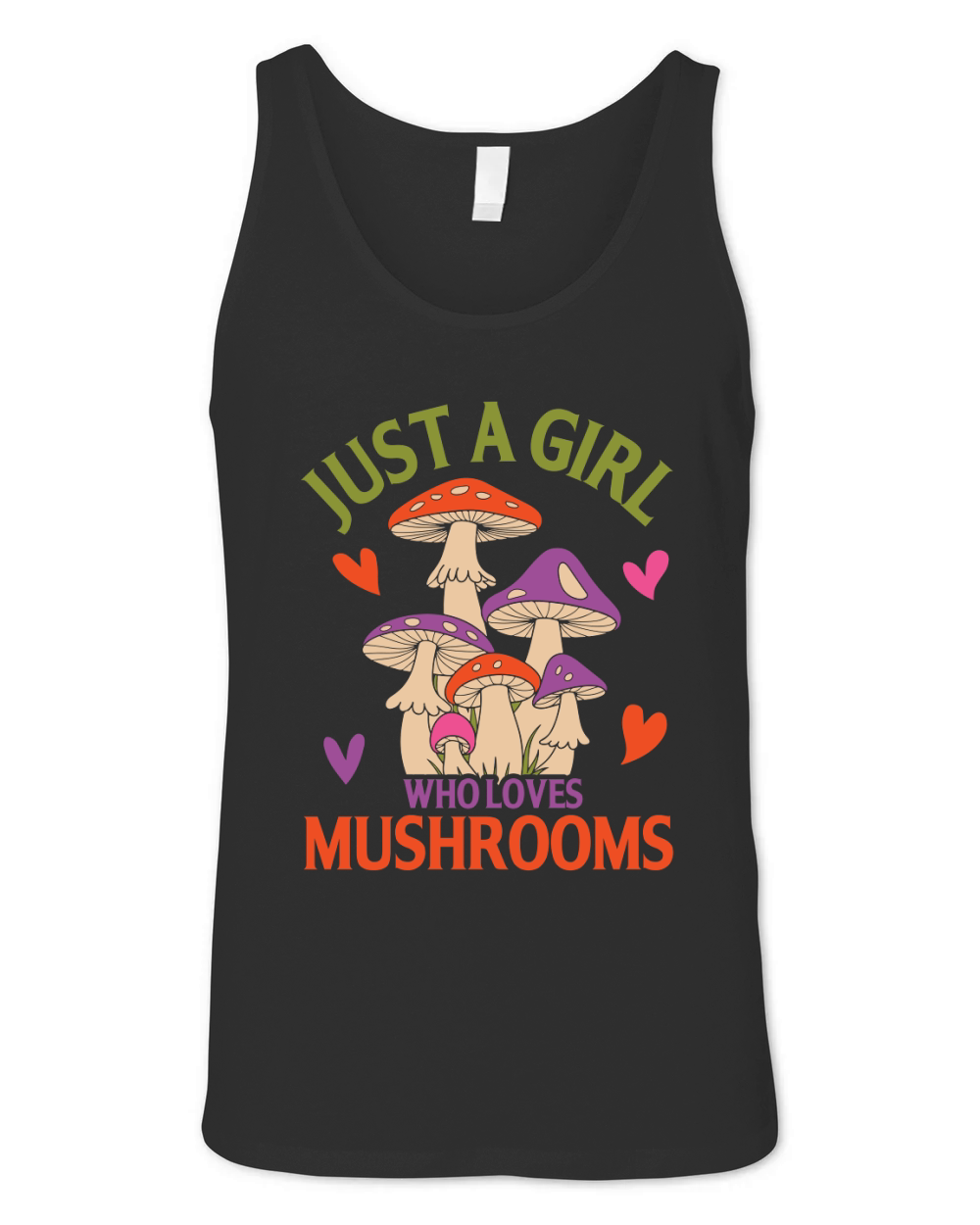 Just A Girl Who Loves Mushrooms Unisex Jersey Tank