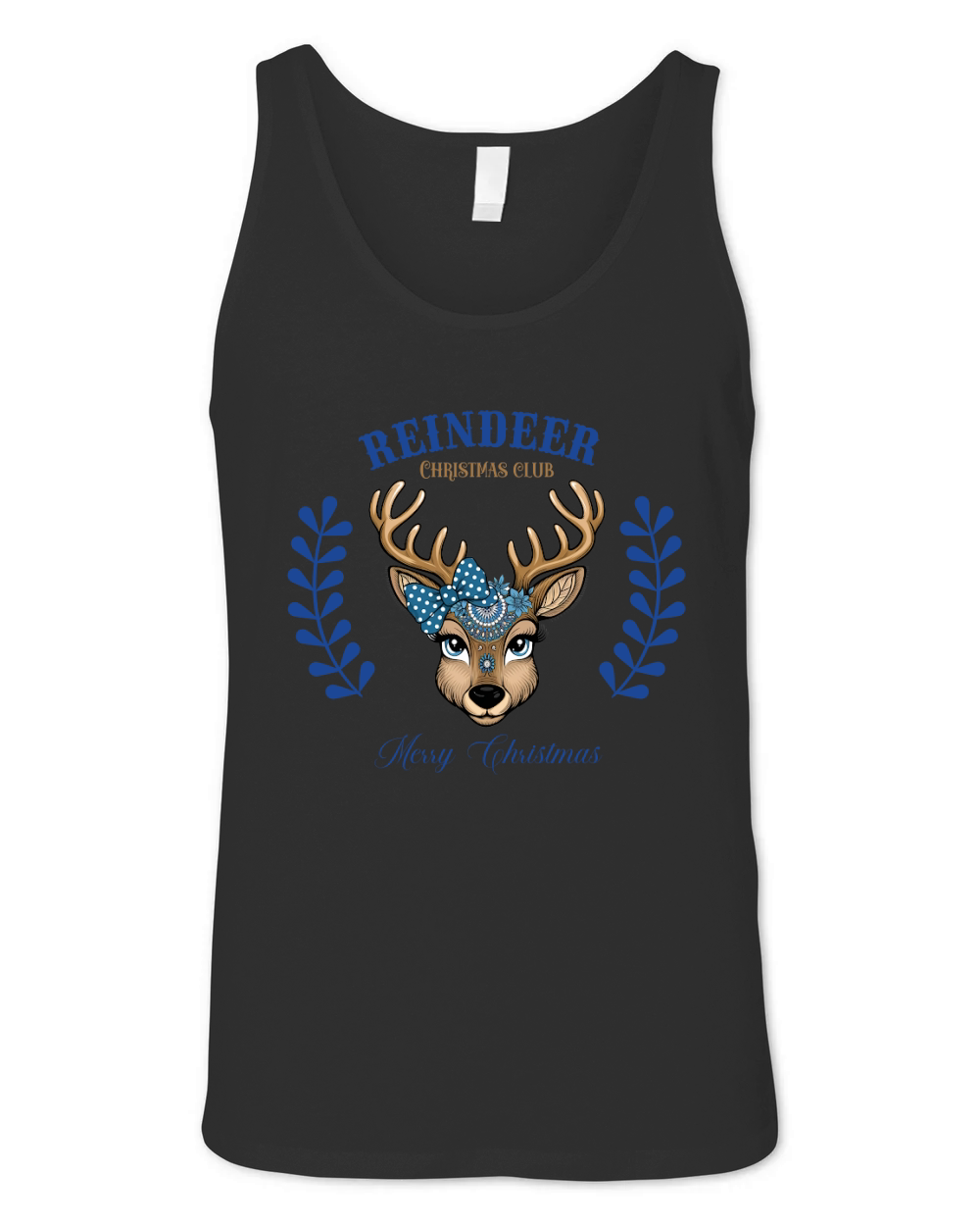 Reindeer christmas club Merry Christmas 2 Unisex Jersey Tank