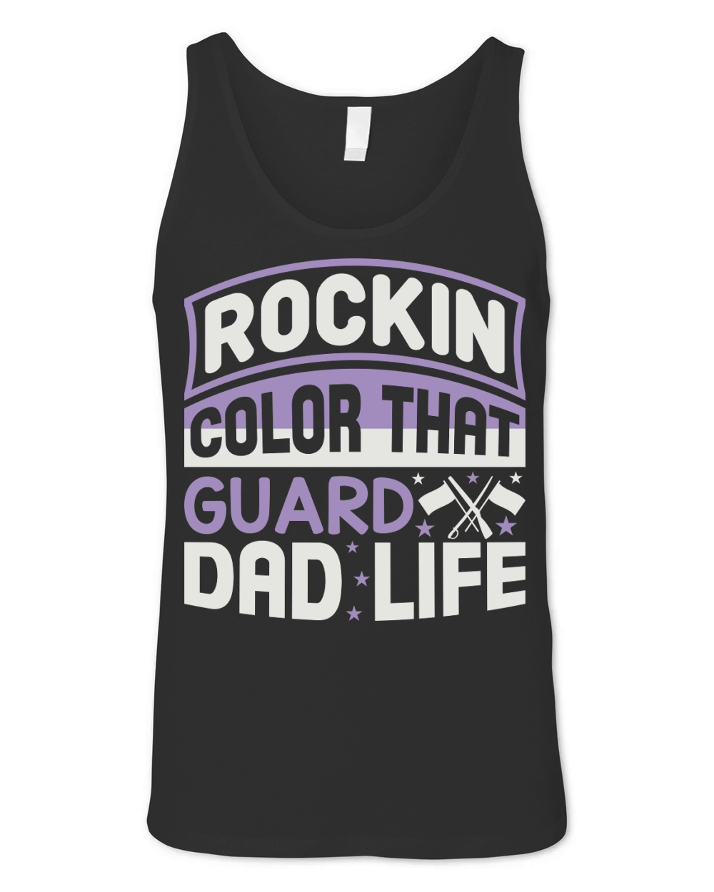 Rockin That Color Guard Dad Life 04 Unisex Jersey Tank