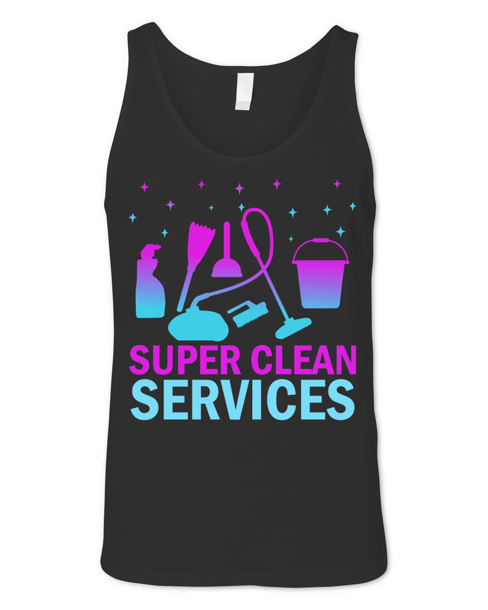 Super Clean Cleaning Services 14 Unisex Jersey Tank
