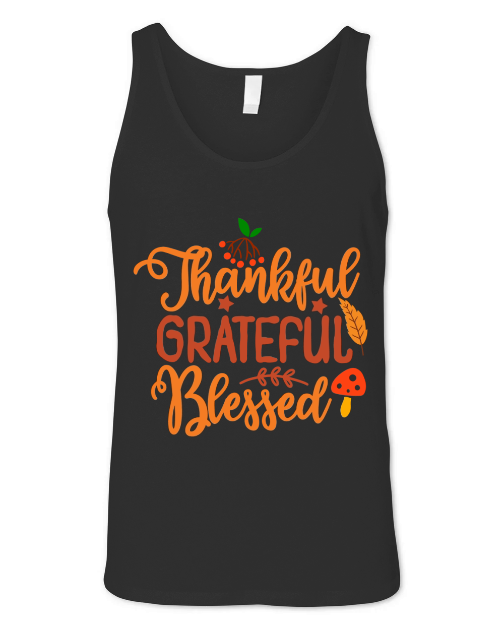 Thankful Grateful Blessed Unisex Jersey Tank