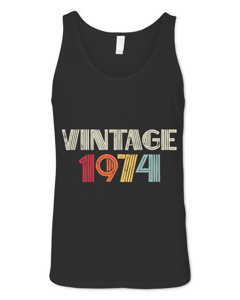 Vintage 1974 Birthday Unisex Jersey Tank