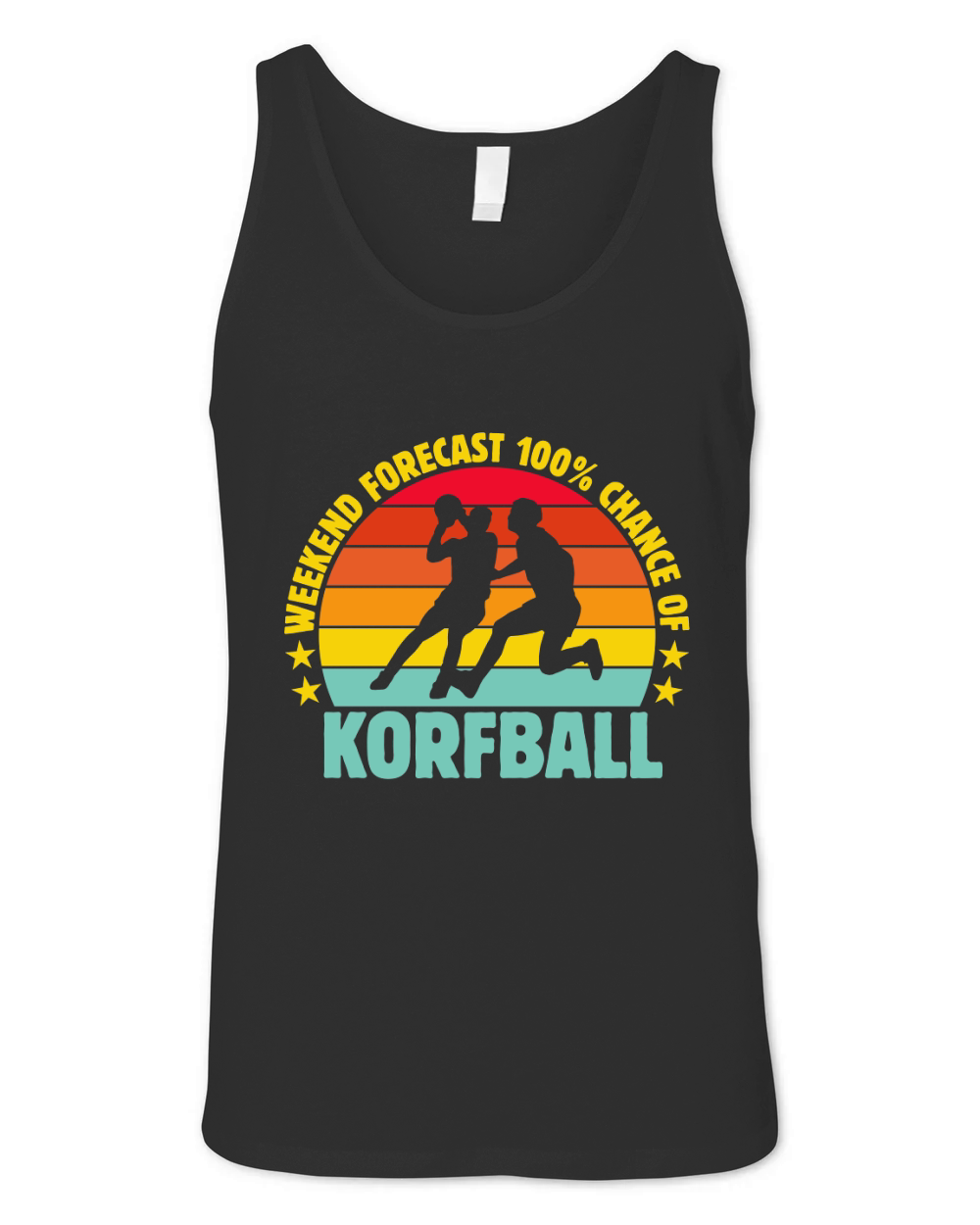 Weekend Forecast 100% Chance Of Korfball 02 Unisex Jersey Tank