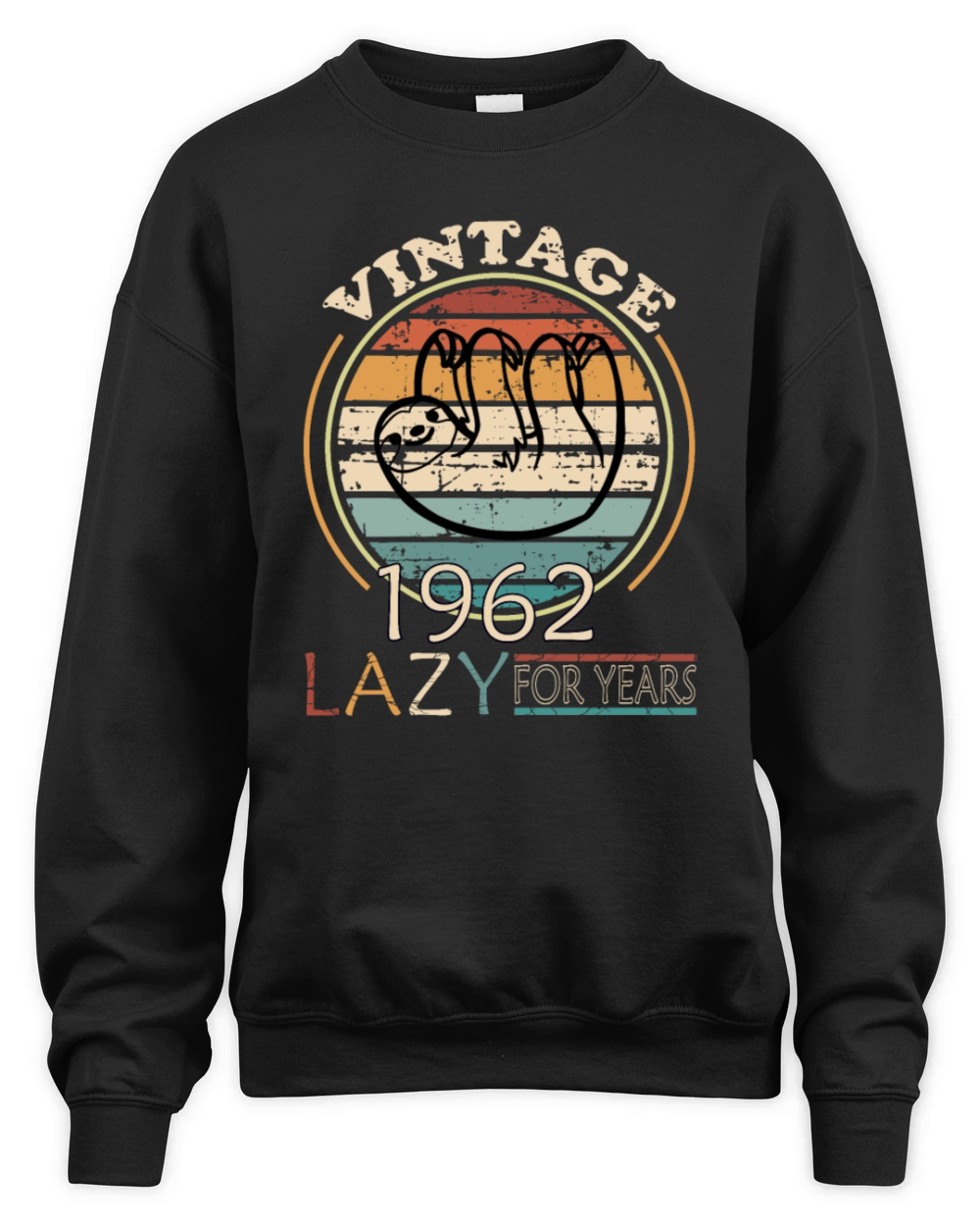 1962 vintage birthday idler pension Unisex Premium Crewneck Sweatshirt
