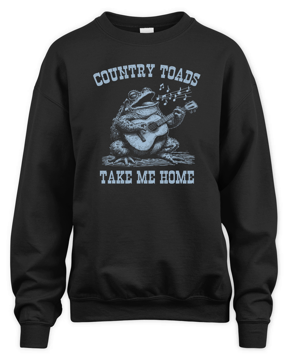 Country Toads Take Me Home D Grey Unisex Premium Crewneck Sweatshirt