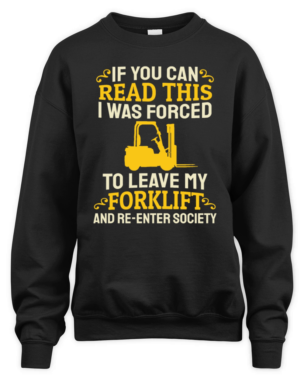 Forklift Driver Operator Forklifter Unisex Premium Crewneck Sweatshirt