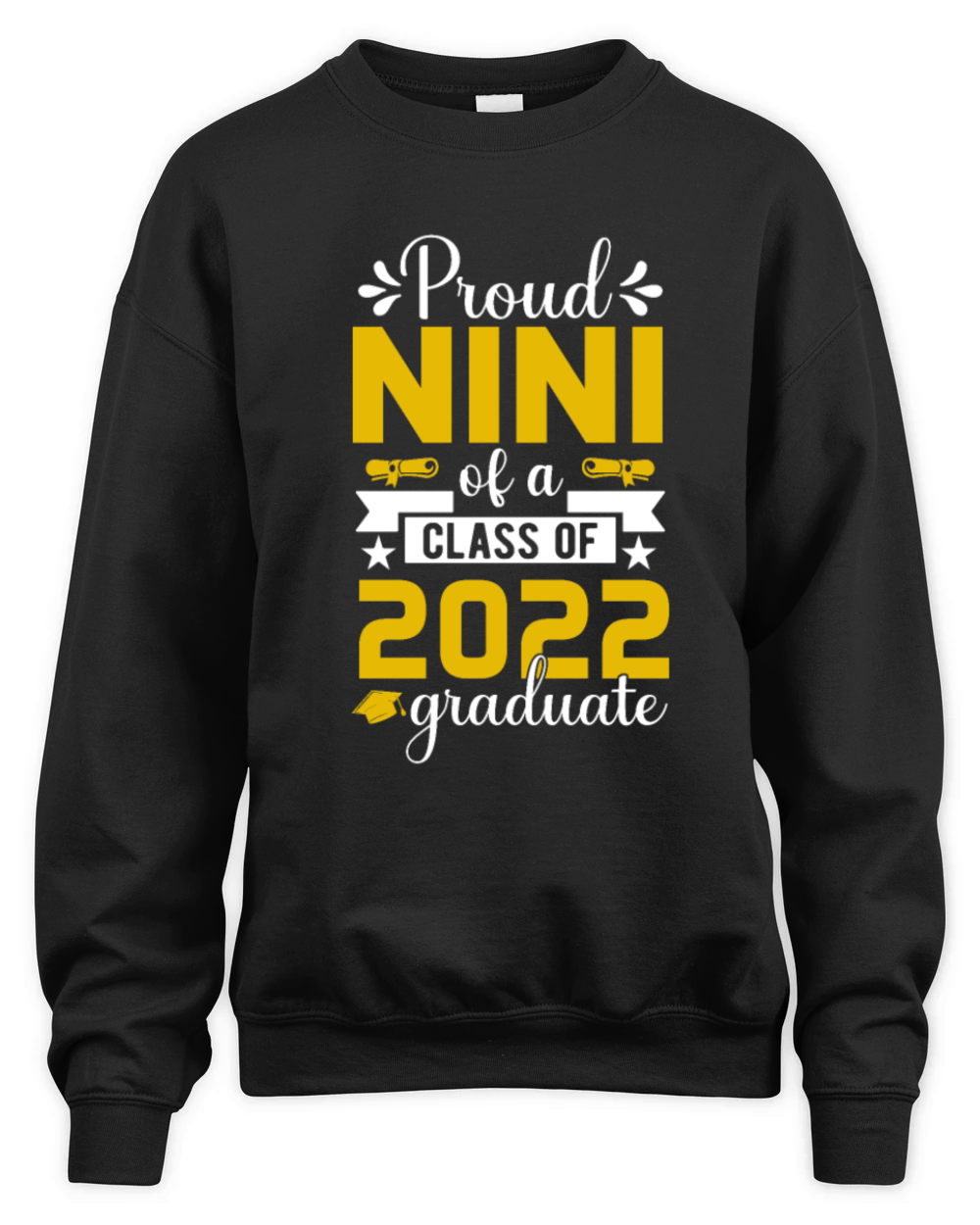 Graduation Gifts Proud Nini Of A Class Of 2022 Unisex Premium Crewneck Sweatshirt