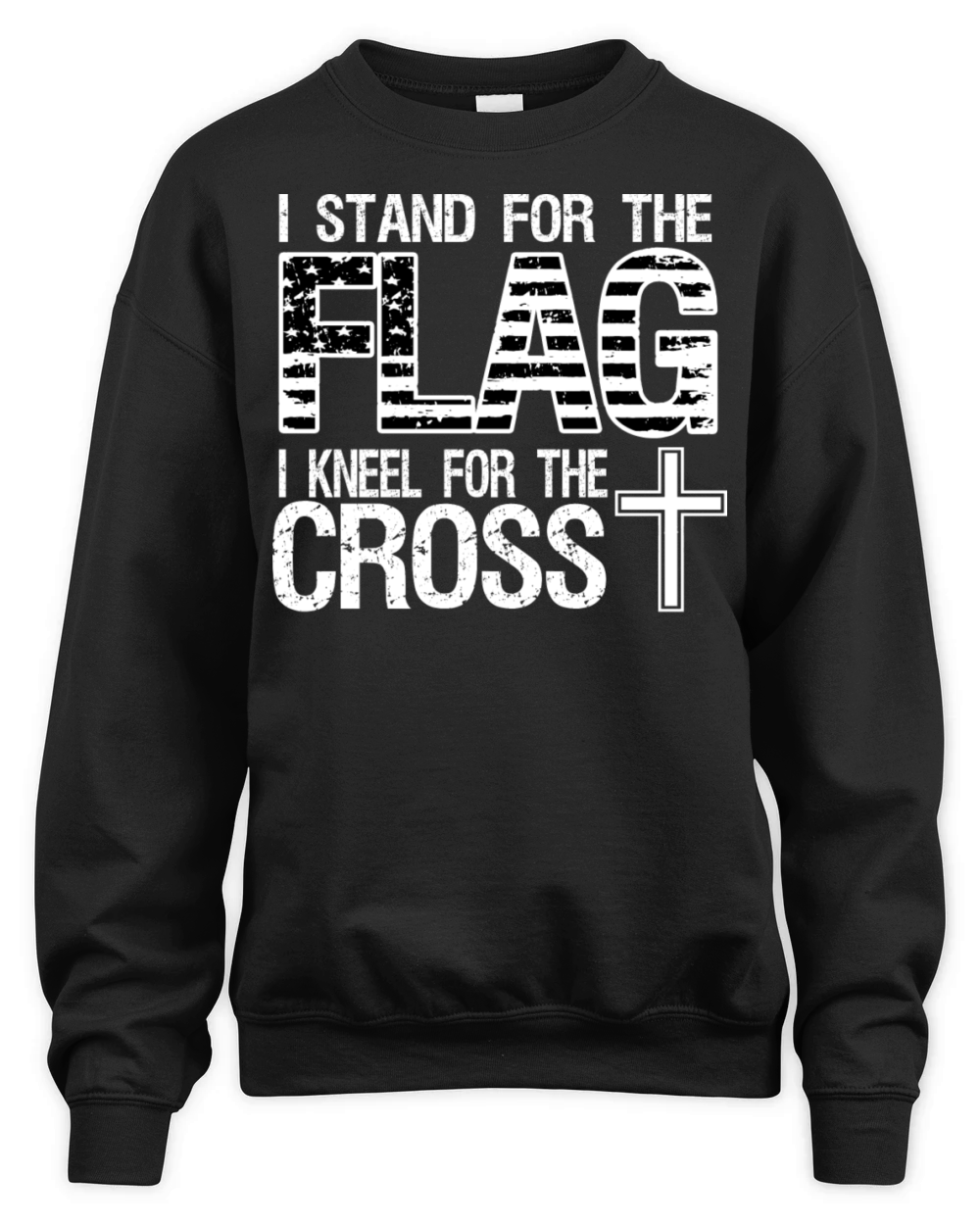 I stand for the flag I kneel for the cross Unisex Premium Crewneck Sweatshirt