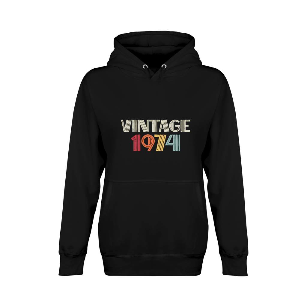 Vintage 1974 Birthday Unisex Premium Pullover Hoodie