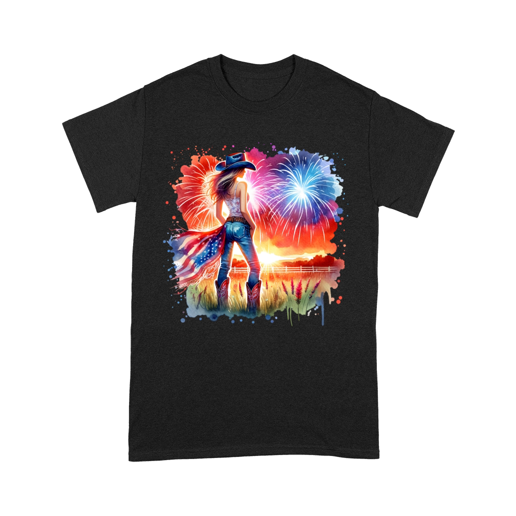 Watercolor Cowgirl 02 Unisex T-Shirt