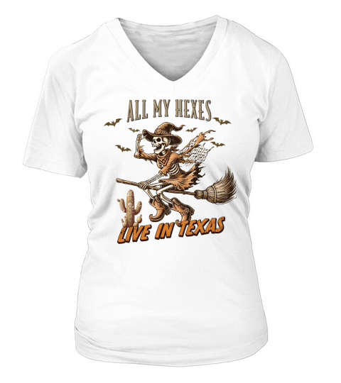 All My Hexes Live in Texas V-neck T-Shirt Woman