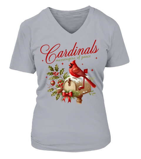 Cardinals Messengers of Peace V-neck T-Shirt Woman