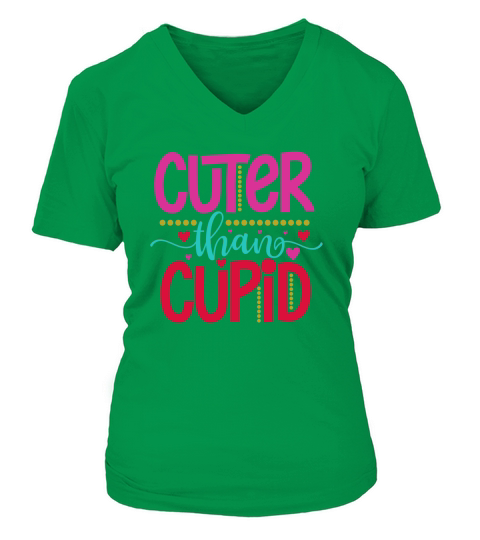 cuter than cupid V-neck T-Shirt Woman