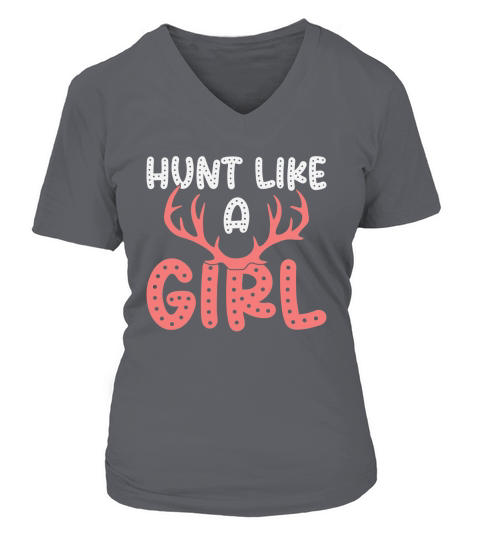 Hunt Like A Girl 04 V-neck T-Shirt Woman