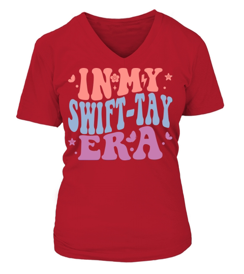 In my swift tay era V-neck T-Shirt Woman