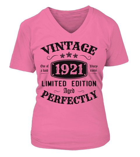 Vintage 1921 Limited Edition Aged Perfectly V-neck T-Shirt Woman