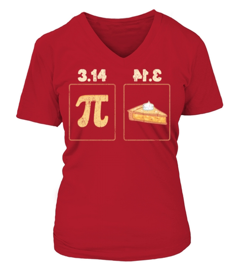 Vintage Pi Day Pi Equals Pie V-neck T-Shirt Woman