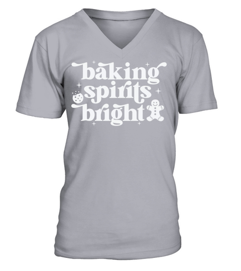 BakingSpiritsBright 2White V-Neck T-shirt