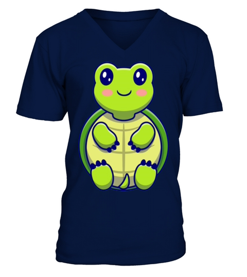 Cute turtle sit V-Neck T-shirt