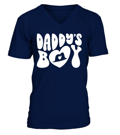 daddys boy V-Neck T-shirt