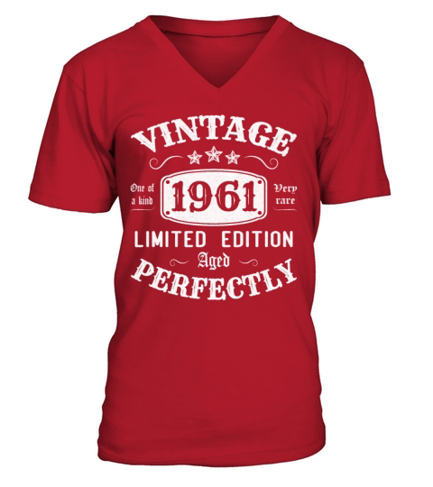Vintage 1961 Limited Edition Aged Perfectly V-Neck T-shirt