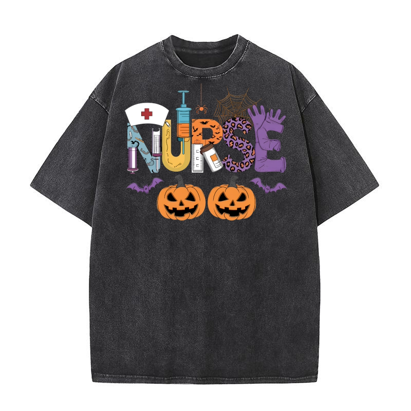 419.Nurse Washed T-Shirt