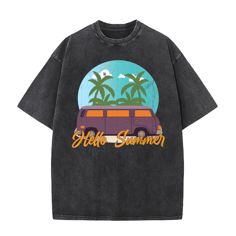 Amazing Hello Summer 1 Washed T-Shirt