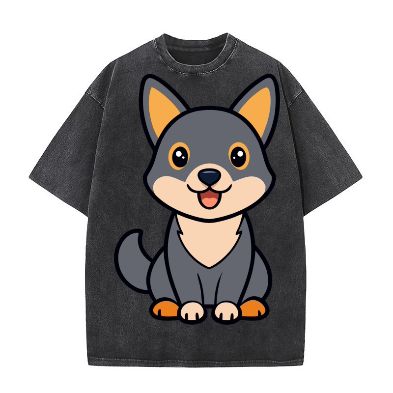 Australian Kelpie 03 Washed T-Shirt