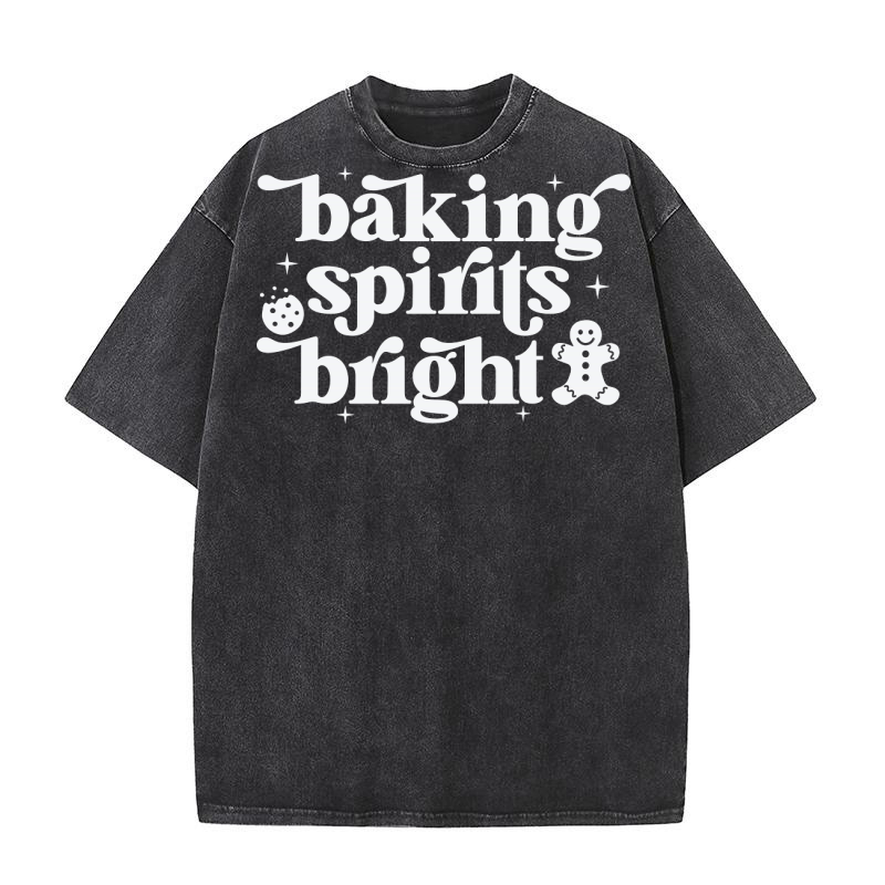 BakingSpiritsBright 2White Washed T-Shirt