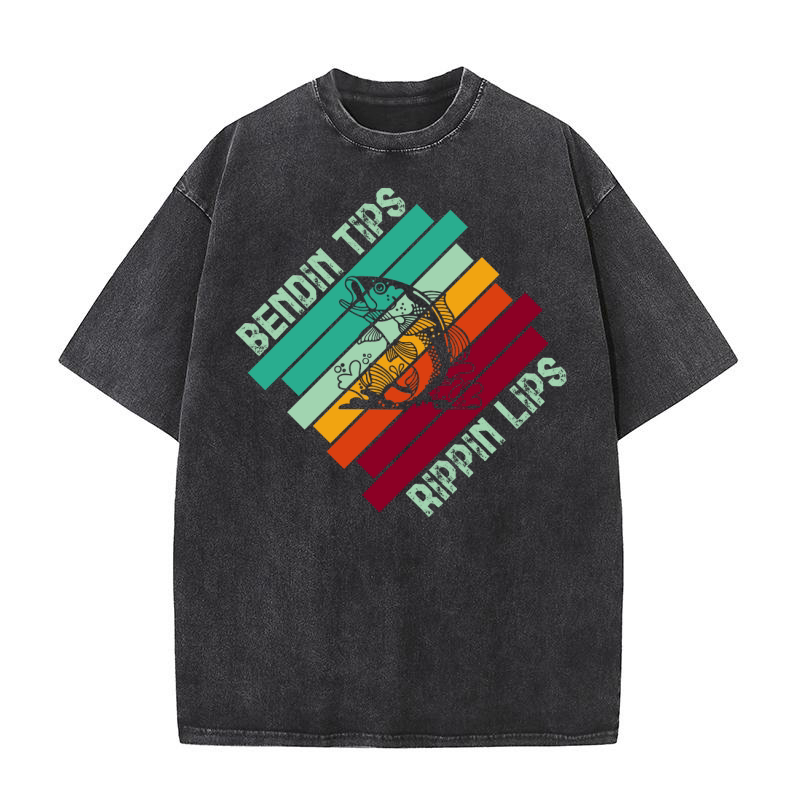 Bendin Tips Rippin Lips Washed T-Shirt