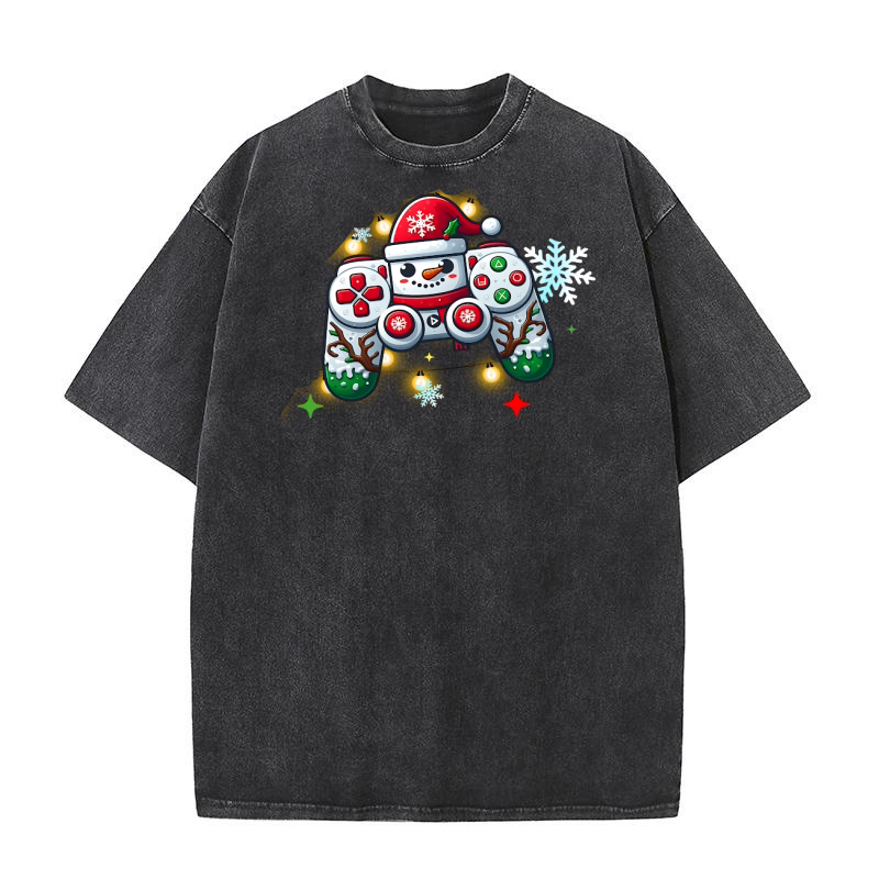Christmas Controller Video Game02 Washed T-Shirt