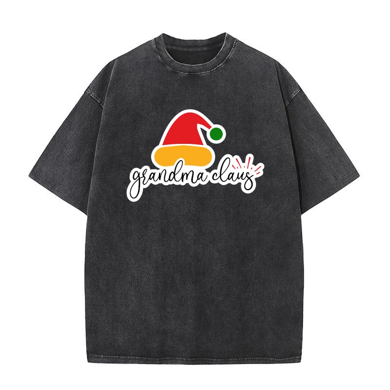 Grandma Claus Washed T-Shirt