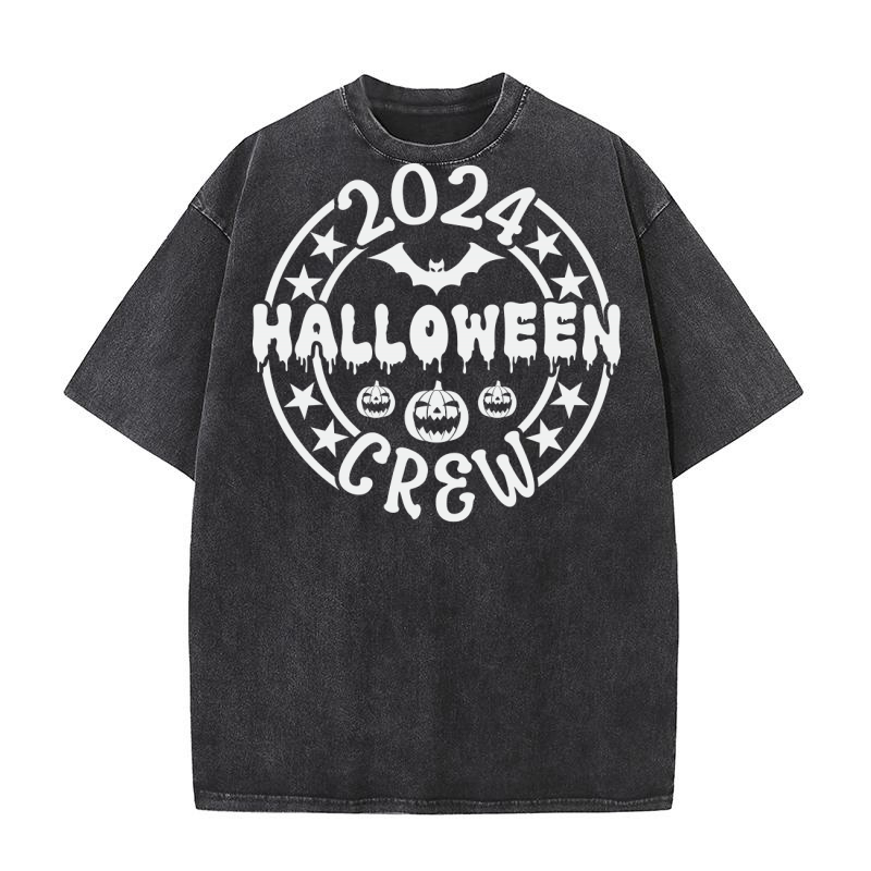 Halloween Crew 2024 10 Washed T-Shirt