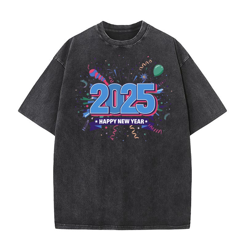 Happy new year 4 Washed T-Shirt