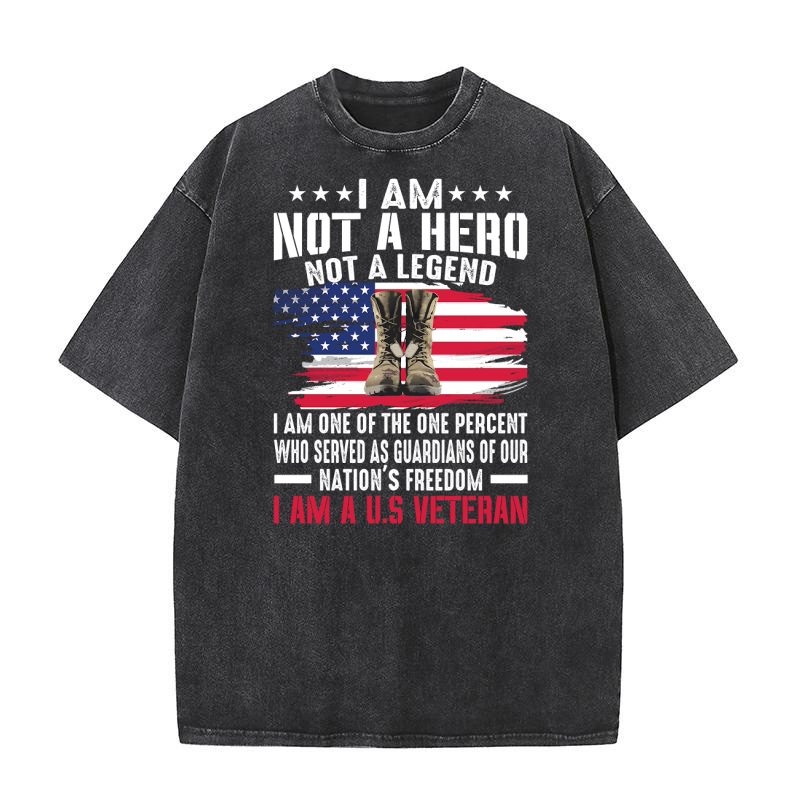 I Am not a hero not a legend......... Washed T-Shirt