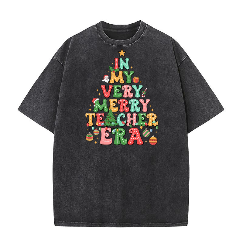 In my very merry teacher ERA 14 Washed T-Shirt