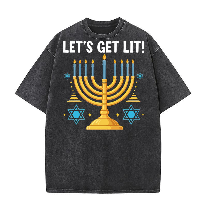 Lets Get Lit Washed T-Shirt