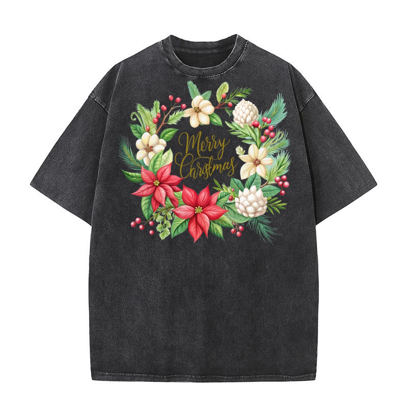 Merry Christmas 42 10 Washed T-Shirt