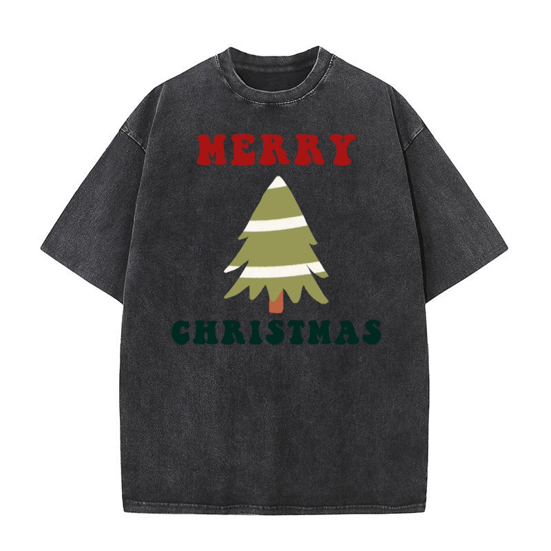 Merry Christmas 42 28 Washed T-Shirt