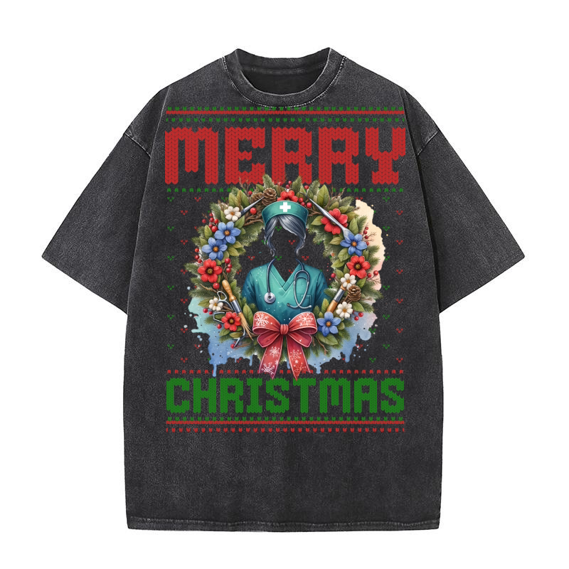 Merry christmas 59 16 Washed T-Shirt