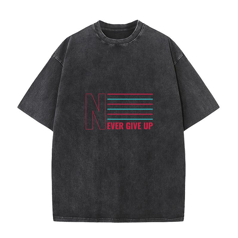 Never Give Up 04 Washed T-Shirt