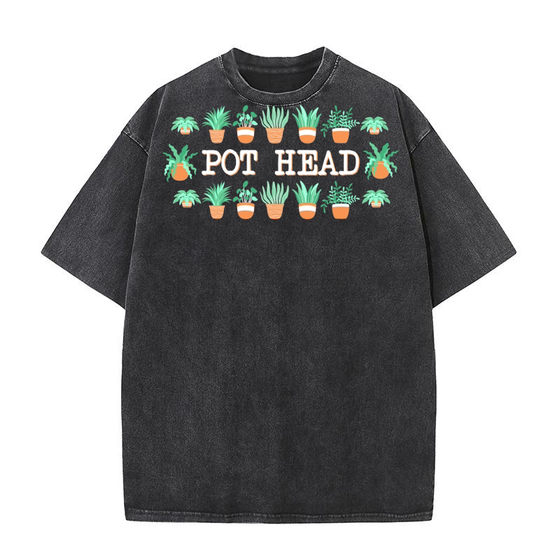 Pot head Washed T-Shirt