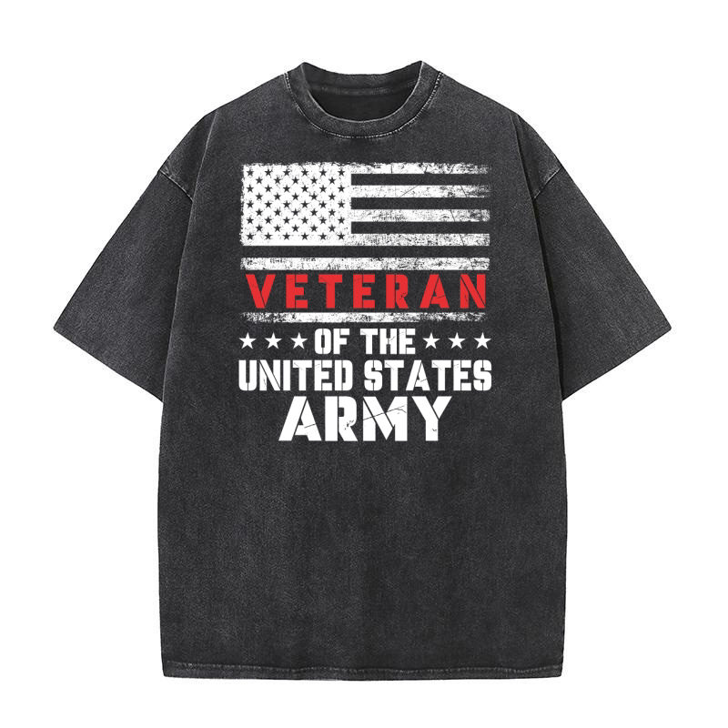 veteran of the united states army Washed T-Shirt