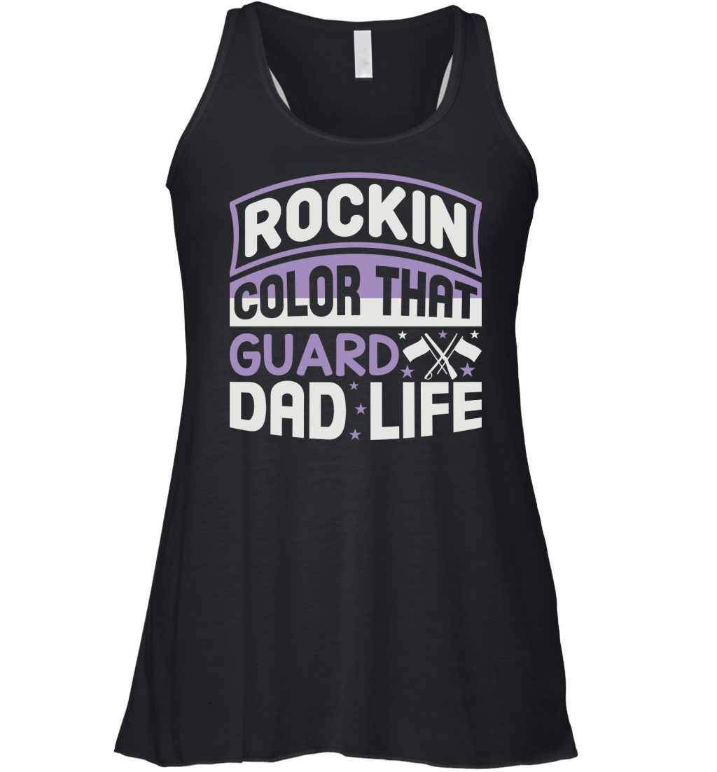 Rockin That Color Guard Dad Life 04 Women's Flowy Tank Top