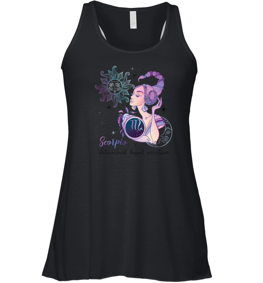 Scorpio Zodiac Sign Birthday Gifts Horoscope Woman Women's Flowy Tank Top