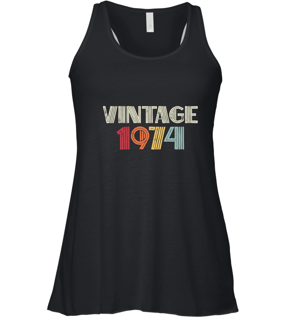 Vintage 1974 Birthday Women's Flowy Tank Top