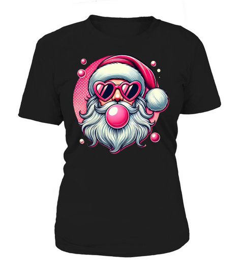 Santa Christmas Blowing Bubble 2 Women's T-Shirt