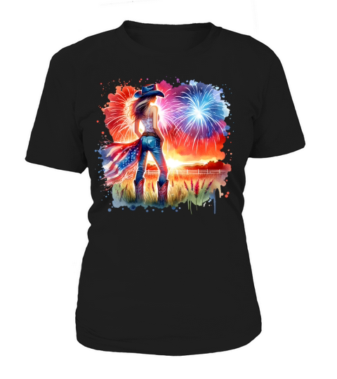 Watercolor Cowgirl 02 Women's T-Shirt