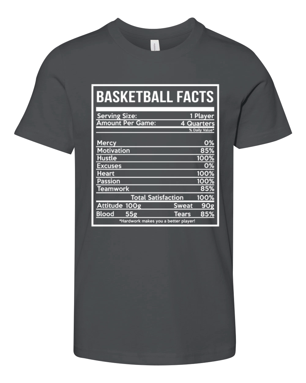 BASKETBALL FACTS basketball girlfriend and cute Youth Unisex Jersey Tee